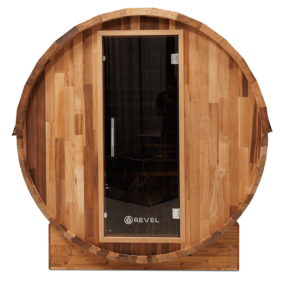 Revel Luna - 3 Person Cedar Infrared Barrel Sauna (LE) Revel Saunas