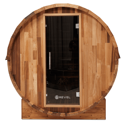 Revel Luna - 3 Person Cedar Infrared Barrel Sauna (LE) Revel Saunas