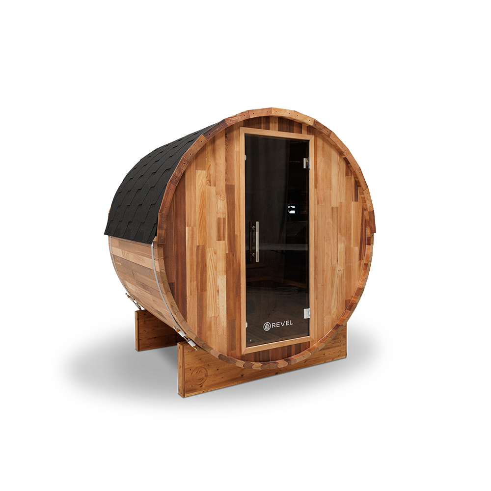 Revel Luna - 3 Person Cedar Infrared Barrel Sauna (LE) Revel Saunas