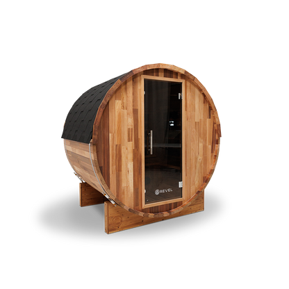 Revel Luna - 3 Person Cedar Infrared Barrel Sauna (LE) Revel Saunas