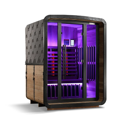 Revel Luna 3 Person Infrared Cabin Sauna - Next Gen Revel Saunas