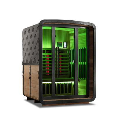 Revel Luna 3 Person Infrared Barrel Sauna - Next Gen Revel Saunas