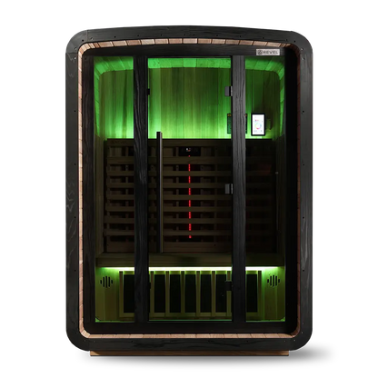 Revel Luna 3 Person Infrared Barrel Sauna - Next Gen Revel Saunas