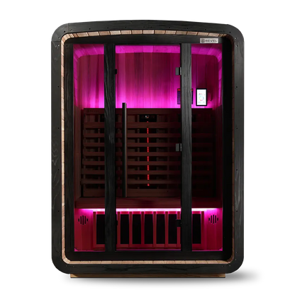 Revel Luna 3 Person Infrared Barrel Sauna - Next Gen Revel Saunas