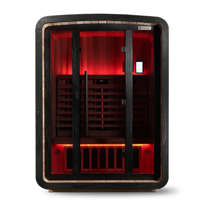 Revel Luna 3 Person Infrared Barrel Sauna - Next Gen Revel Saunas