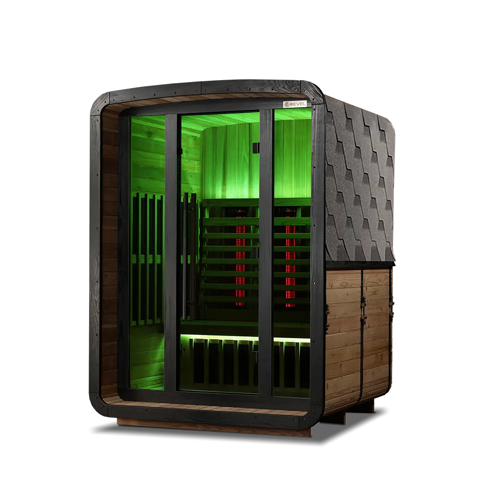 Revel Luna 3 Person Infrared Barrel Sauna - Next Gen Revel Saunas
