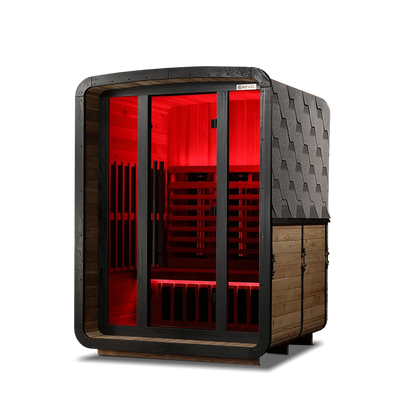 Revel Luna 3 Person Infrared Barrel Sauna - Next Gen Revel Saunas