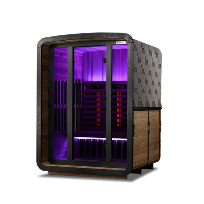 Revel Luna 3 Person Infrared Barrel Sauna - Next Gen Revel Saunas