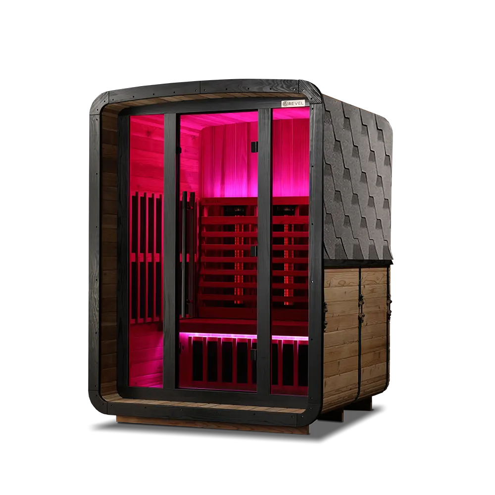 Revel Luna 3 Person Infrared Barrel Sauna - Next Gen Revel Saunas