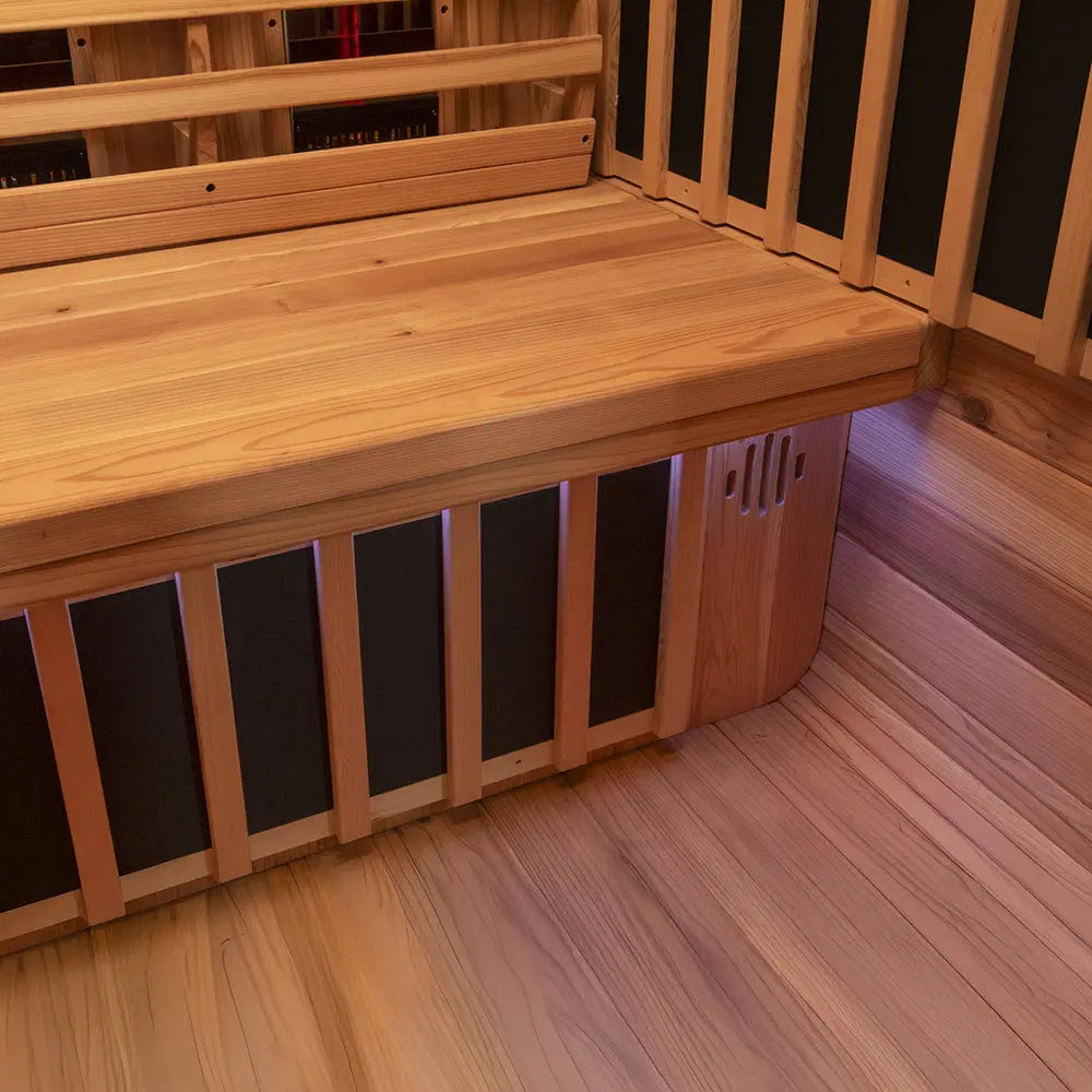 Revel Luna 3P Infrared Cabin Sauna with Glacier Solo Ice Bath and 1HP Chiller Revel Saunas