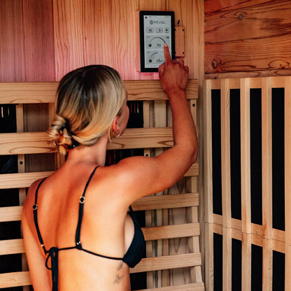 Revel Luna 3 Person Infrared Cabin Sauna - Next Gen Revel Saunas