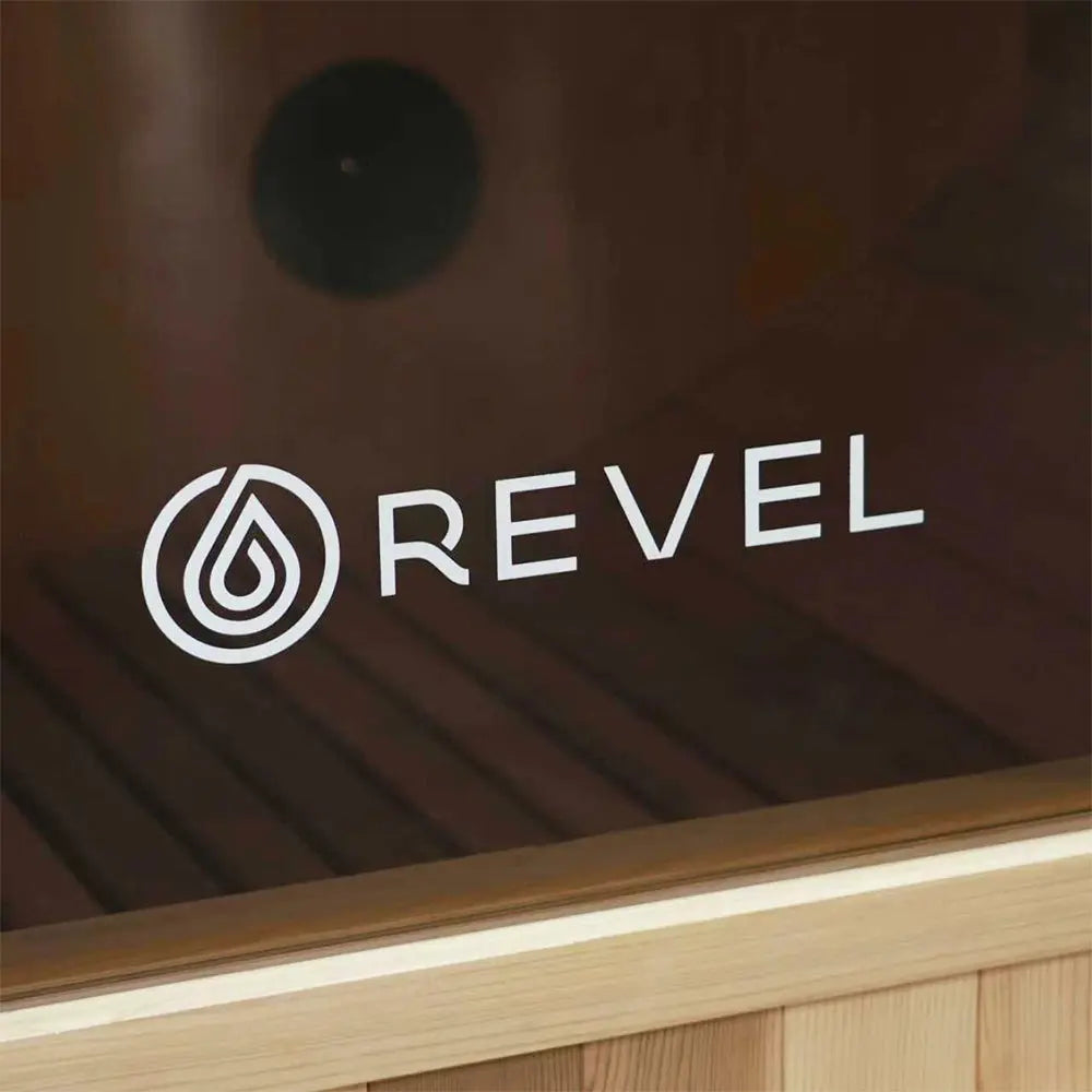 Revel Luna 3 Person Cedar Infrared Barrel Sauna Revel Saunas