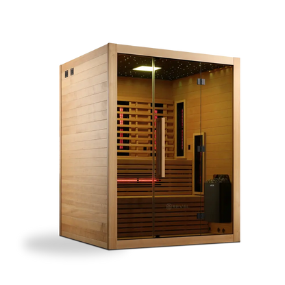 Revel NordicWave 4 Person Infrared & Traditional Hybrid Sauna (Next Gen) Revel Saunas
