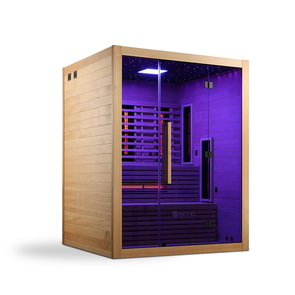 Revel NordicWave 4 Person Infrared & Traditional Hybrid Sauna (Next Gen) Revel Saunas