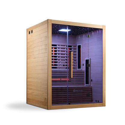 Revel NordicWave 4 Person Infrared & Traditional Hybrid Sauna (Next Gen) Revel Saunas