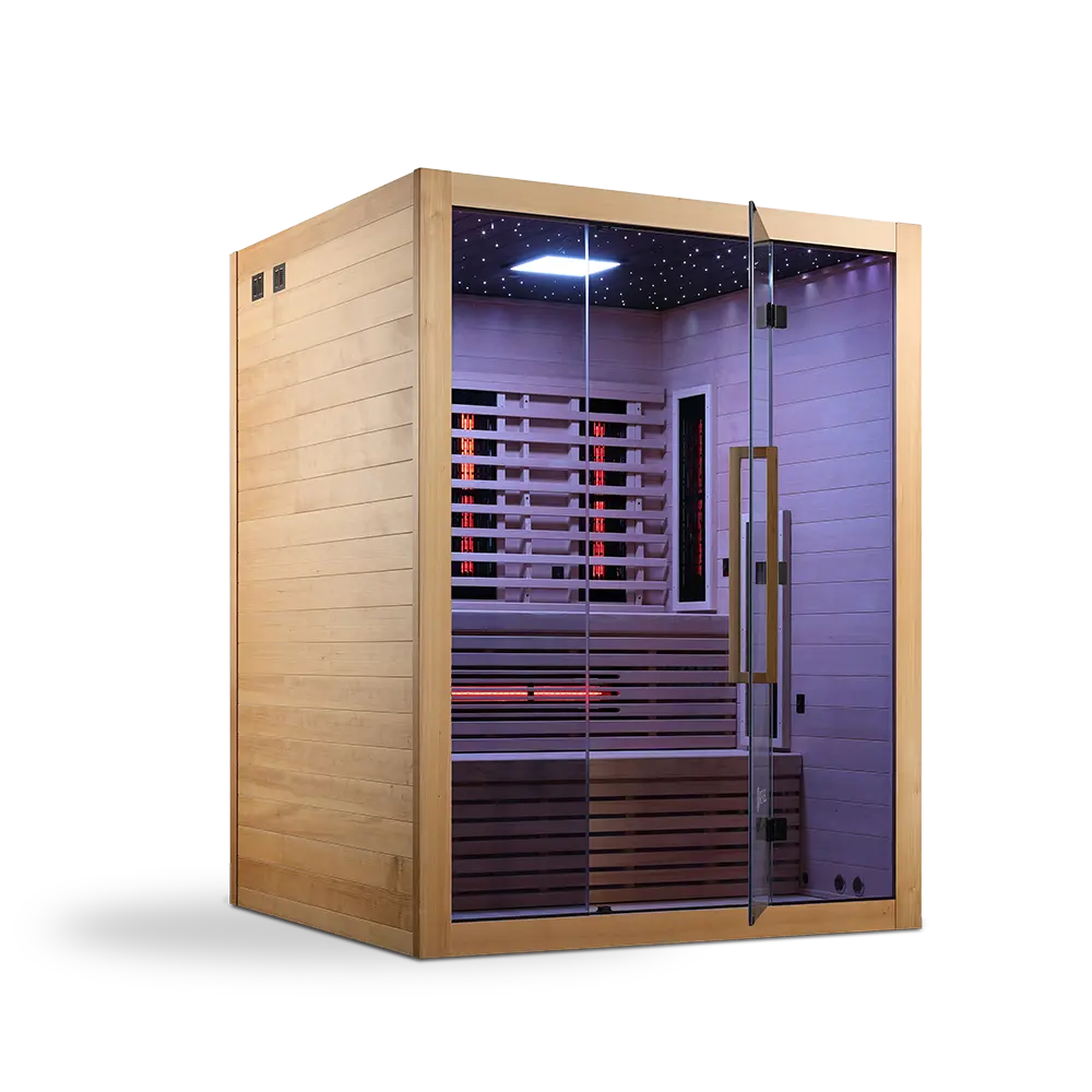 Revel NordicWave 4 Person Infrared & Traditional Hybrid Sauna (Next Gen) Revel Saunas