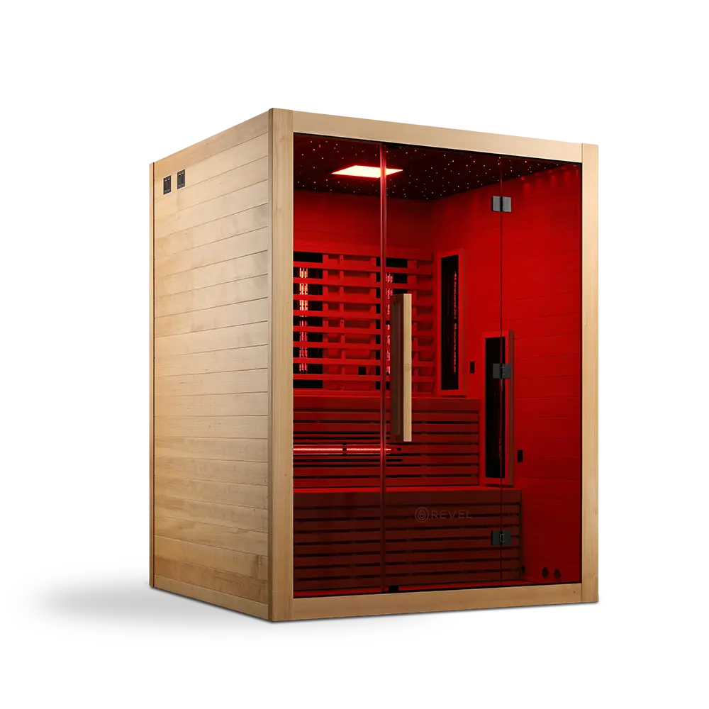Revel NordicWave 4 Person Infrared & Traditional Hybrid Sauna (Next Gen) Revel Saunas