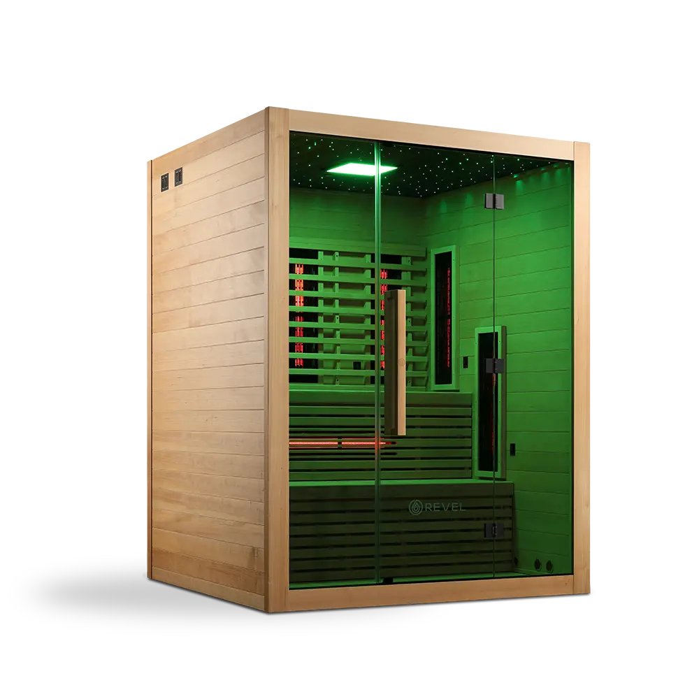 Revel NordicWave 4 Person Infrared & Traditional Hybrid Sauna (Next Gen) Revel Saunas