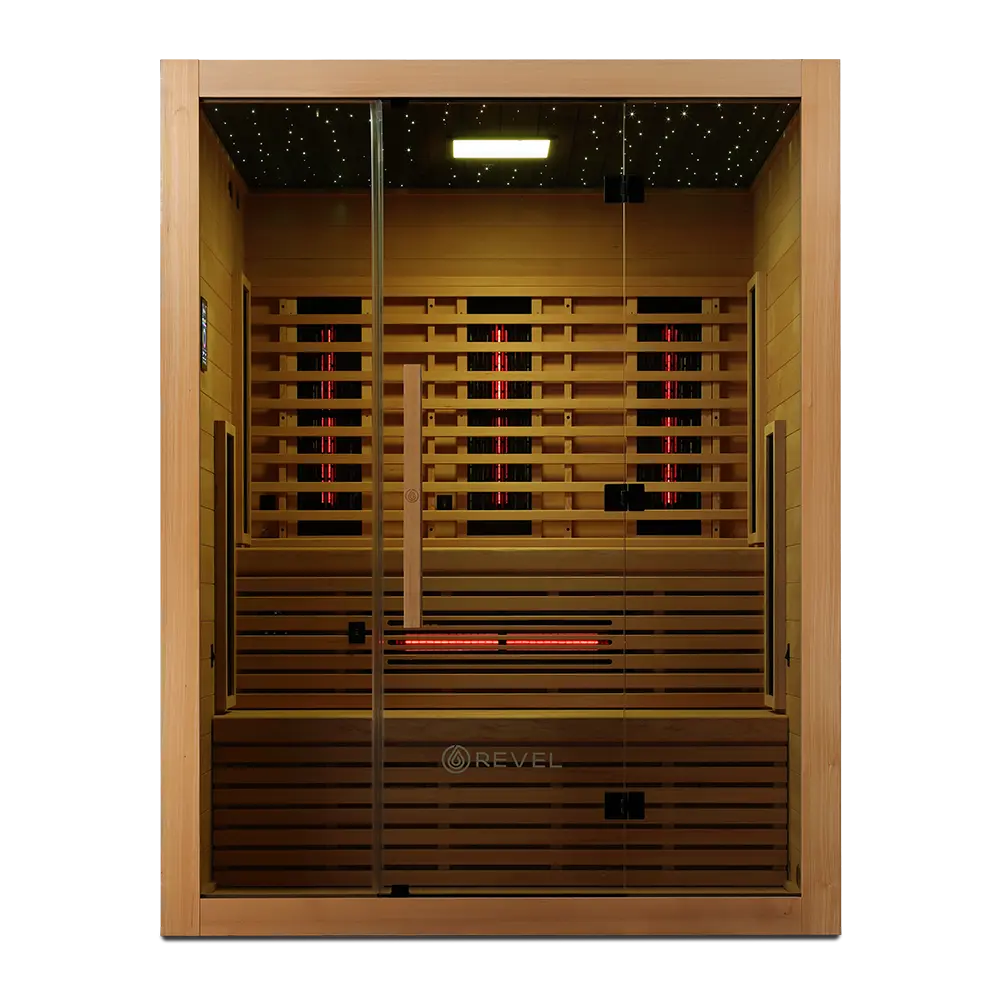 Revel NordicWave 4 Person Infrared & Traditional Hybrid Sauna (Next Gen) Revel Saunas