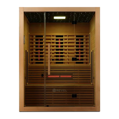 Revel NordicWave 4 Person Infrared & Traditional Hybrid Sauna (Next Gen) Revel Saunas