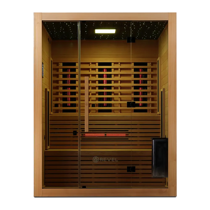 Revel NordicWave 4 Person Infrared & Traditional Hybrid Sauna (Next Gen) Revel Saunas