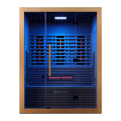 Revel NordicWave 4 Person Infrared & Traditional Hybrid Sauna (Next Gen) Revel Saunas