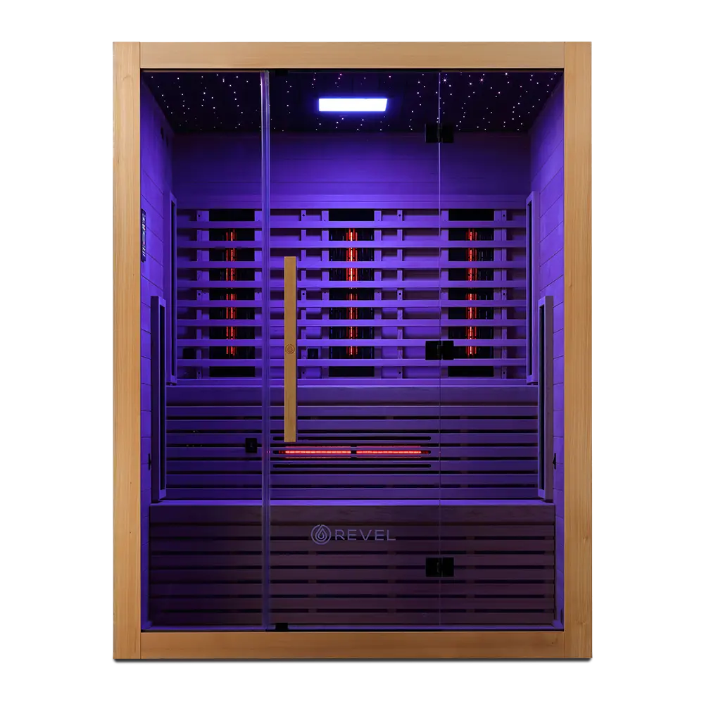 Revel NordicWave 4 Person Infrared & Traditional Hybrid Sauna (Next Gen) Revel Saunas