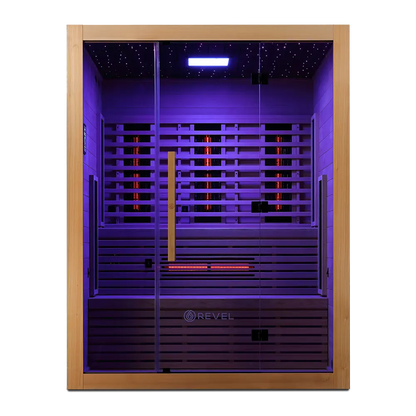 Revel NordicWave 4 Person Infrared & Traditional Hybrid Sauna (Next Gen) Revel Saunas