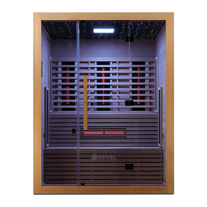 Revel NordicWave 4 Person Infrared & Traditional Hybrid Sauna (Next Gen) Revel Saunas
