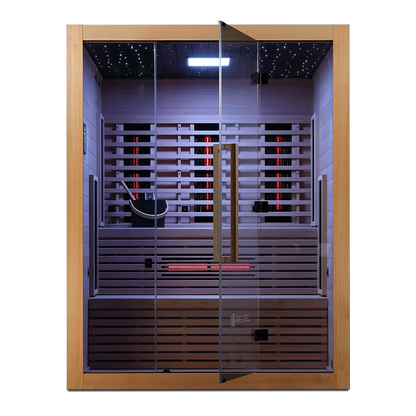 Revel NordicWave 4 Person Infrared & Traditional Hybrid Sauna (Next Gen) Revel Saunas