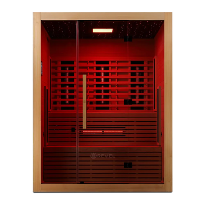 Revel NordicWave 4 Person Infrared & Traditional Hybrid Sauna (Next Gen) Revel Saunas