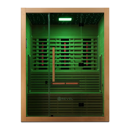 Revel NordicWave 4 Person Infrared & Traditional Hybrid Sauna (Next Gen) Revel Saunas