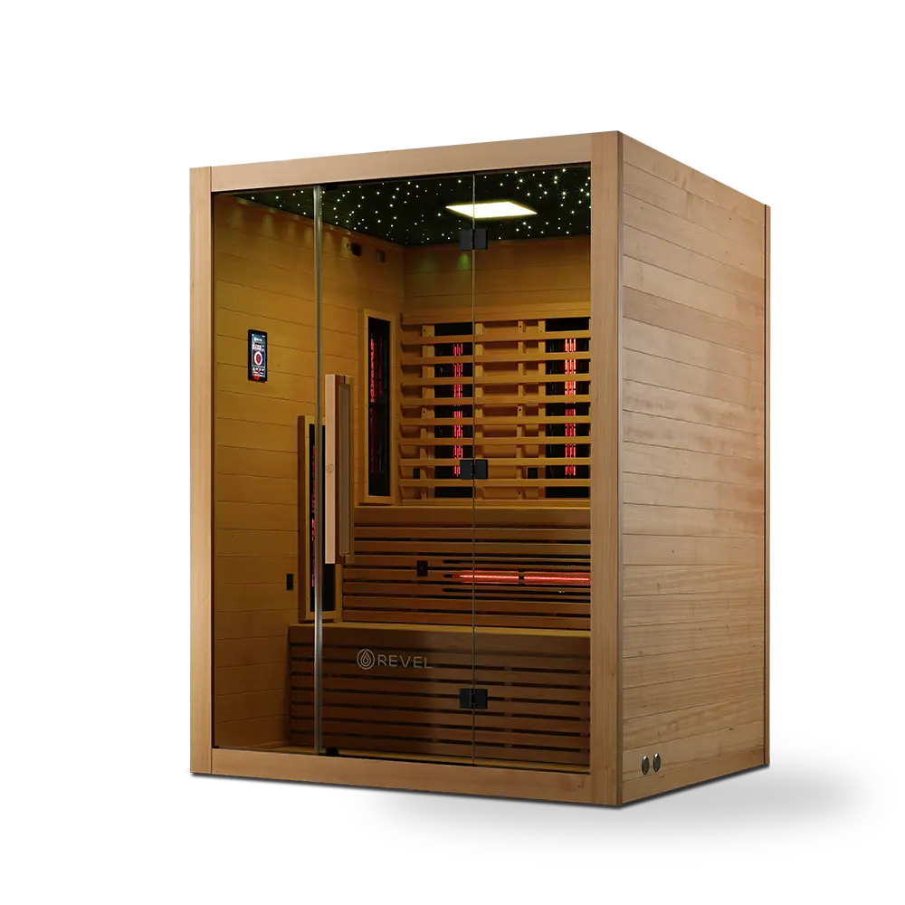 Revel NordicWave 4 Person Infrared & Traditional Hybrid Sauna (Next Gen) Revel Saunas