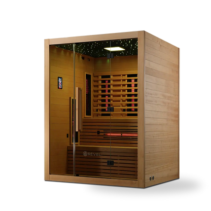 Revel NordicWave 4 Person Infrared & Traditional Hybrid Sauna (Next Gen) Revel Saunas