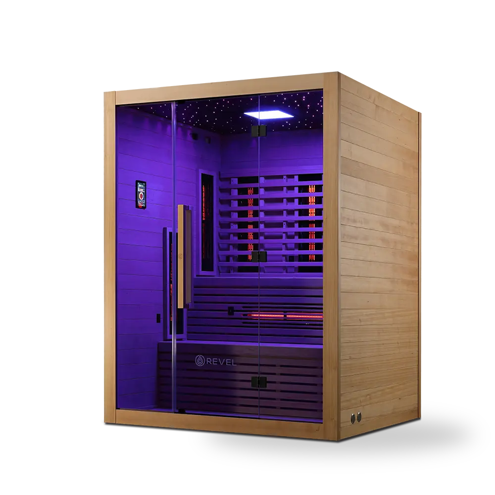 Revel NordicWave 4 Person Infrared & Traditional Hybrid Sauna (Next Gen) Revel Saunas