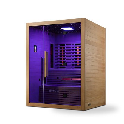 Revel NordicWave 4 Person Infrared & Traditional Hybrid Sauna (Next Gen) Revel Saunas