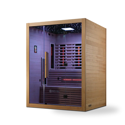 Revel NordicWave 4 Person Infrared & Traditional Hybrid Sauna (Next Gen) Revel Saunas