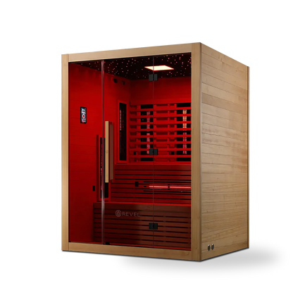 Revel NordicWave 4 Person Infrared & Traditional Hybrid Sauna (Next Gen) Revel Saunas