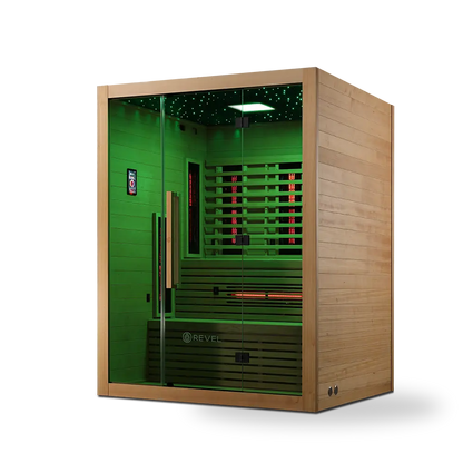 Revel NordicWave 4 Person Infrared & Traditional Hybrid Sauna (Next Gen) Revel Saunas