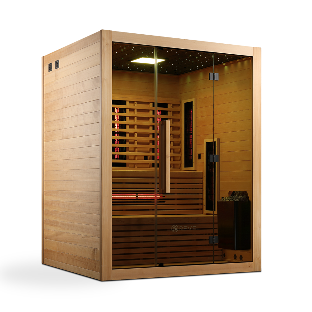 Revel NordicWave Infrared & Traditional Hybrid Sauna - Next Gen