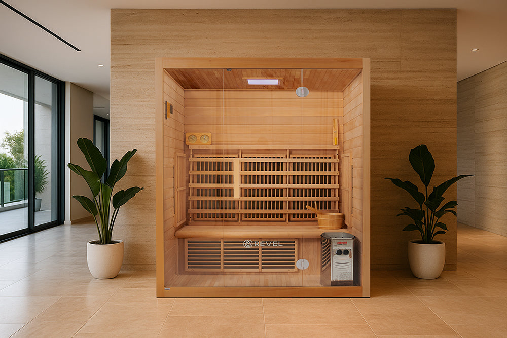 Load video: installation video for the Revel Aura sauna