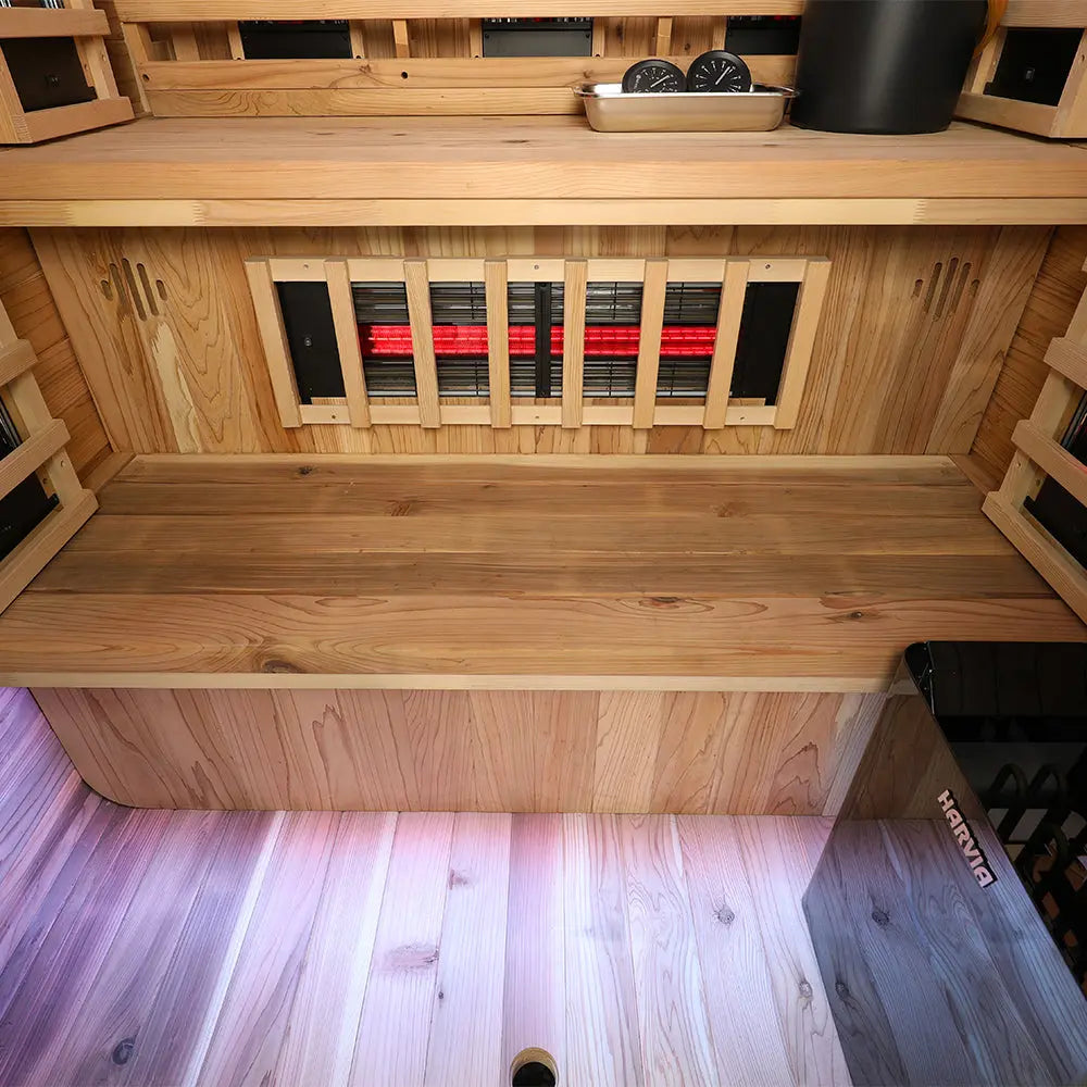 Revel Outdoor NordicWave 3 Person Infrared & Traditional Hybrid Sauna Revel Saunas
