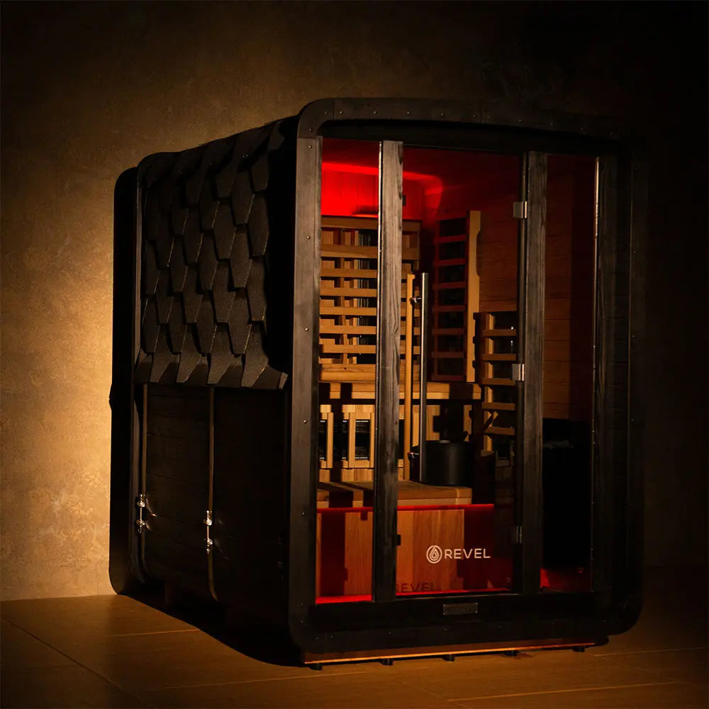 Revel Outdoor NordicWave 3 Person Infrared & Traditional Hybrid Sauna Revel Saunas