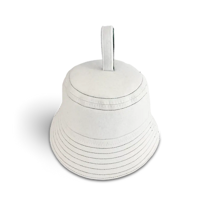 Revel Tuuli - Premium Sauna Hat - 100% Wool Heat Shield - White Revel Saunas