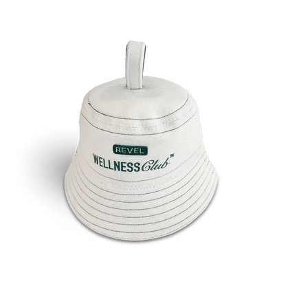Revel Tuuli - Premium Sauna Hat - 100% Wool Heat Shield - White Revel Saunas