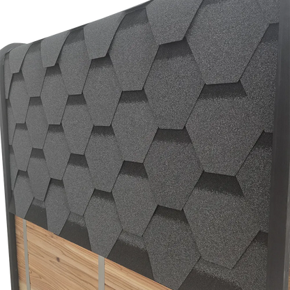 Revel Sauna Roof Shingles - Dark Grey Revel Saunas