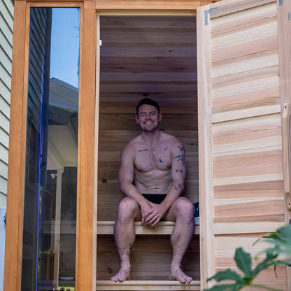 Revel Solaris - 4 Person Traditional Outdoor Cabin Sauna Revel Saunas
