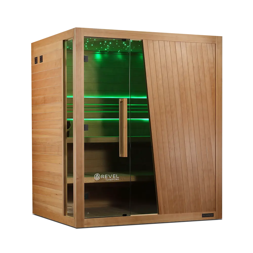Revel Tampere 4 Person Traditional Finnish Sauna - Next Gen Revel Saunas