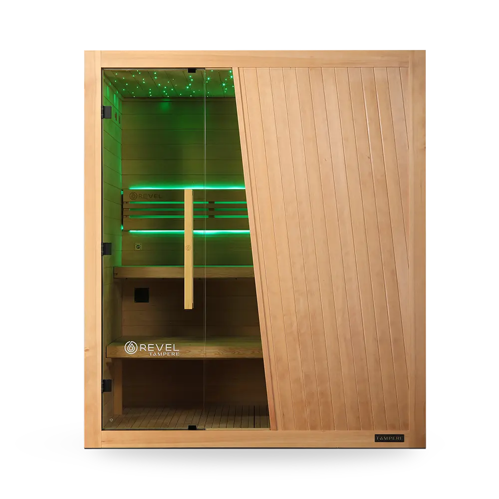 Revel Tampere 4 Person Traditional Finnish Sauna - Next Gen Revel Saunas