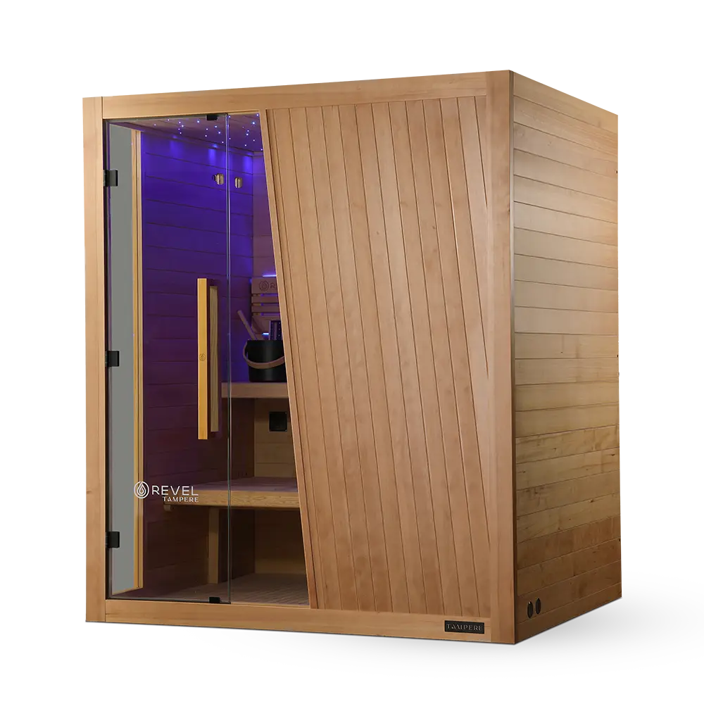 Revel Tampere 4 Person Traditional Finnish Sauna - Next Gen Revel Saunas